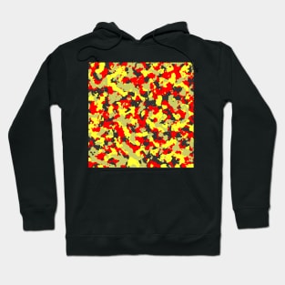 Camouflage Red Yellow Hoodie